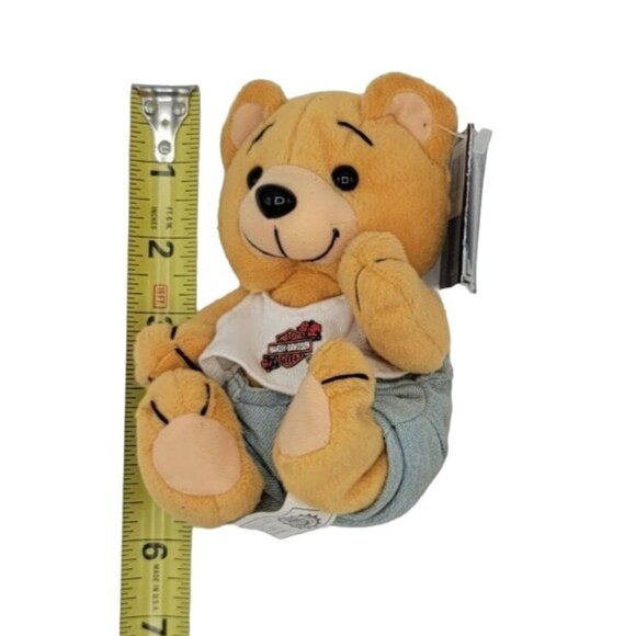 2/$15 Harley Davidson Bear Plush Brown 6" Tank Top Shorts Evo 1998 Hang Tag VTG - Picture 13 of 13